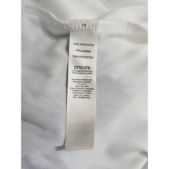 Chico's ~Size 0 (S)~ Blue Multi Maxi Pleasant Dress Off-shoulders NWT $139.00 - Picture 12 of 12